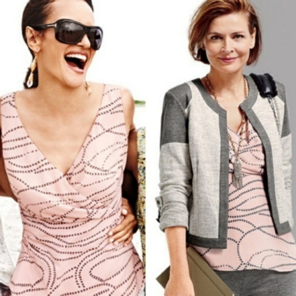 💞4 for $20💞 CAbi #273 Sophia Peplum Tank